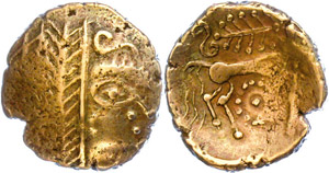 Coins Celts  Gaul, Leuci (Lorraine), stater ... 