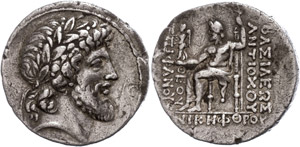 Seleukidien  Tetradrachme (16,51g), 168 v. ... 