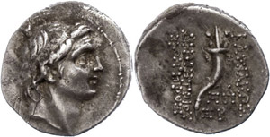 Seleukidien  Drachme (4,09g), 153/152 v. ... 