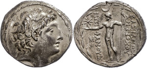 Seleukidien  Tetradrachme (16,37g), 121-113 ... 