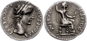 Coins Roman Imperial period  Tiberius, ... 