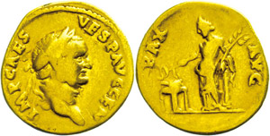 Coins Roman Imperial period  Vespasianus, ... 