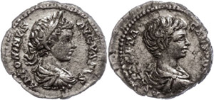 Coins Roman Imperial period  Caracalla, 198, ... 