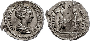 Münzen Römische Kaiserzeit  Plautilla, ... 