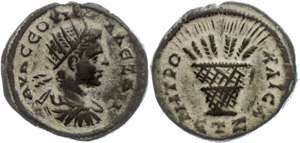 Coins from the Roman provinces  Caesarea, AE ... 