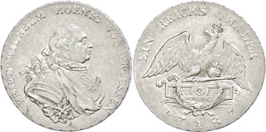 Prussia  Thaler, 1787, Frederic Wilhelm II., ... 