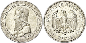 Münzen Weimar  3 Reichsmark, 1927, ... 