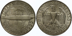 Coins Weimar Republic  3 Reichmark, 1930, A, ... 
