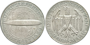 Coins Weimar Republic  5 Reichmark, 1930, A, ... 