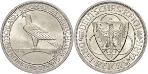 Münzen Weimar  3 Reichsmark, 1930, D, ... 
