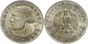 Coins Germany from 1933 to 1945  2 ... 