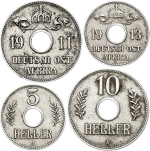 Coins German Colonies  DOA, lot composed of ... 