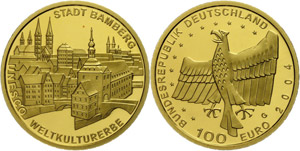 Münzen Bund ab 1946  100 Euro, Gold, 2004, ... 