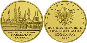 Münzen Bund ab 1946  100 Euro, Gold, 2007, ... 