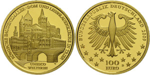 Münzen Bund ab 1946  100 Euro, Gold, 2009, ... 