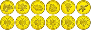 Münzen Bund ab 1946  Set zu 6 x 20 Euro, ... 
