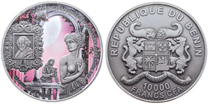 Benin  10000 Francs, 1 KG Silber, 2014, ... 