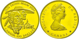 Canada  100 dollars, 1989, Sainte Mary, Fb. ... 