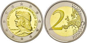 Monaco  2 Euro, 2012, 500 Jahre ... 