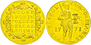 Niederlande  Holland, 1 Dukat, Gold, 1771, ... 