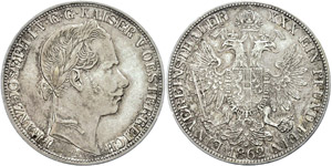 Old Austria coins until 1918  Thaler, 1862, ... 