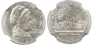 Coins USA  Dime, proof, 1759 (1965), Martha ... 