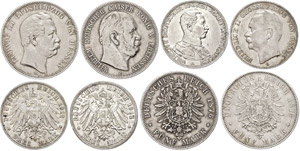 German coins after 1871  Lot composed of 2 x ... 