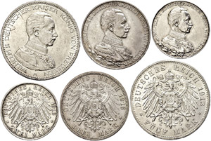 German coins after 1871  Prussia, lot ... 