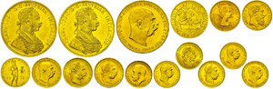 Gold coin collections  Austria / Belgium / ... 