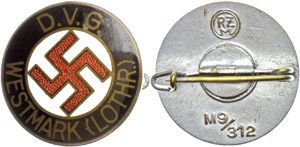 Member badge, German ethnic community West ... 