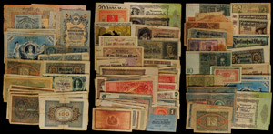 Bills  1908 / 50, 120 banknotes in normal ... 