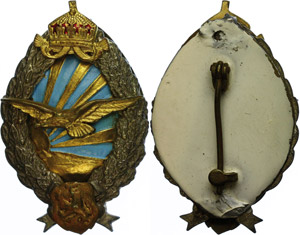 Bulgaria, pilot badge of the Kingdom ... 