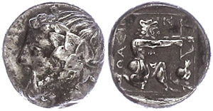 Thrakien  Thasus, Drachme (3,62g), ca. 350 ... 