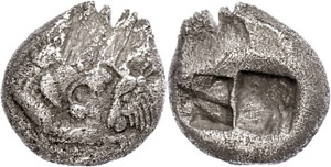 Lydia  1 / 2 stater (5, 01g), to 546 BC, ... 
