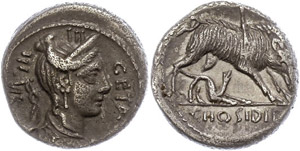 Münzen Römische Republik  C. Hosidius C. ... 
