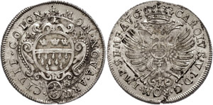 Cologne City  1 / 6 thaler, 1721, with title ... 