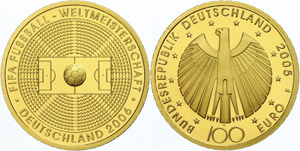 Münzen Bund ab 1946  2005, 100 Euro Gold, ... 