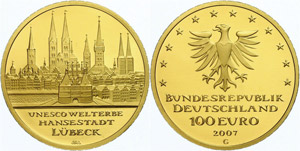 Münzen Bund ab 1946  2007, 100 Euro Gold, ... 
