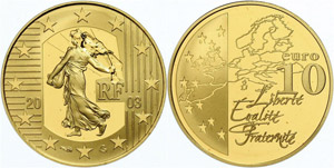 France  10 Euro Gold, 2003, Semeuse, PP  PP