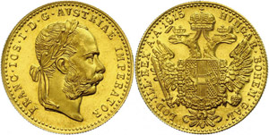 Old Austria coins until 1918  1 ducat Gold, ... 