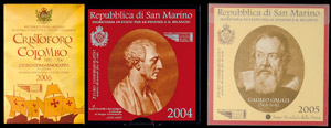 San Marino  3x 2 Euro, 2004/2006, Borghese, ... 