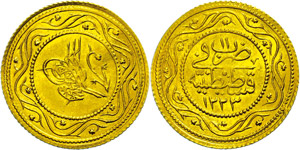Türkei  2 Rumi Altin, (4,76g), 1808-1839 ... 