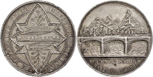 Medallions foreign before 1900  Peru, silver ... 