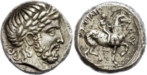 Makedonien Tetradrachme (14,42g), 342-336 v. ... 