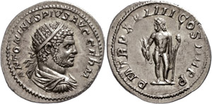 Coins Roman Imperial period Caracalla, ... 