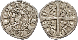 Coins Middle Ages foreign Aragon, denarius ... 