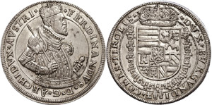 Coins of the Roman-German Empire Thaler, o. ... 