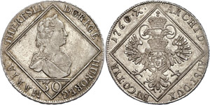 Coins of the Roman-German Empire 30 cruiser, ... 