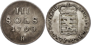 Coins of the Roman-German Empire 3 Sols, ... 