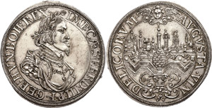 Augsburg Imperial City Thaler, 1640, with ... 